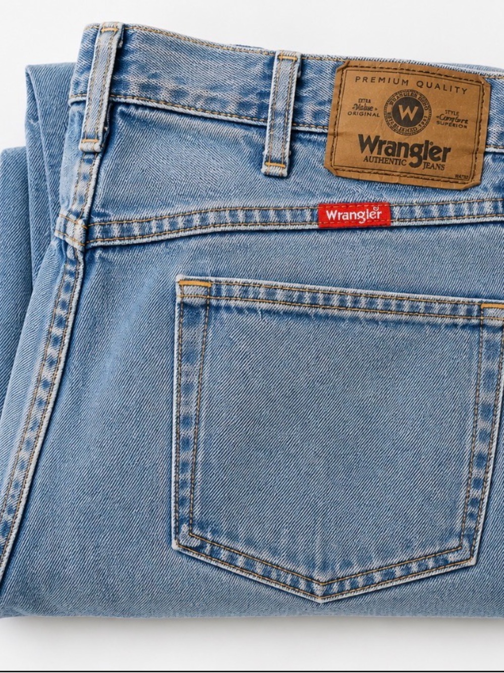Wrangler C9651DK Men’s Jeans 38x30 100% Cotton Light Wash Regular Fit